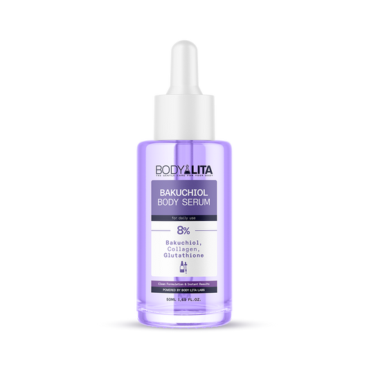 BodyLita Bakuchiol 8% Active Serum Body Serum, Retinol-Alternative Anti-Aging Treatment, 50ml